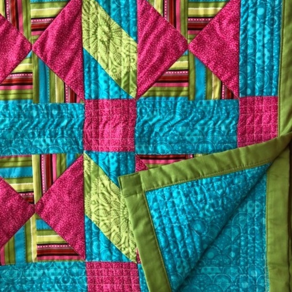 Hand made baby quilt.